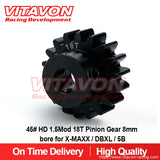 VITAVON Pinion Gear 8mm D bore 1.5Mod15/16/17/18/19/20/21/22/23/24/25/26/30/33T CNC HD 45# for X-MAXX / DBXL / 5B - Vitavon - XMAXX78