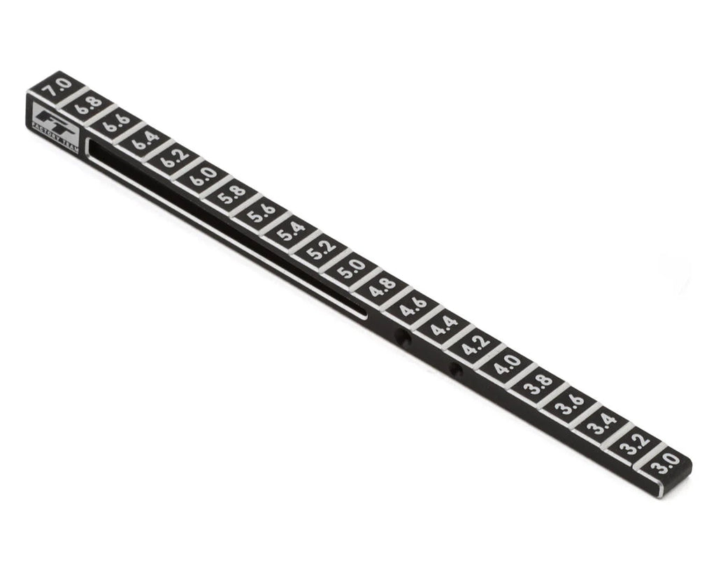 Team Associated Factory Team Aluminum Stepped On-Road Ride Height Gauge (3-7mm)