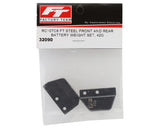 Team Associated RC10TC8 Factory Team Front & Rear Steel Battery Weights Set (20g/22g)