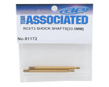 Team Associated RC8T3 33.5mm Ti-Nitride Front Shock Shaft (2) - ASC81172