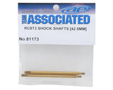 Team Associated RC8T3 42.5mm Ti-Nitride Rear Shock Shaft (2) - ASC81173