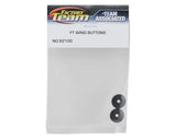 Team Associated Factory Team Aluminum Wing Buttons (Black) - ASC92100