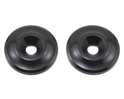 Team Associated Factory Team Aluminum Wing Buttons (Black) - ASC92100