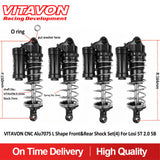 VITAVON CNC Alu 7075 L Shape Front&Rear Shock Set(4) For Losi 5T 2.0 5B - Vitavon - 5T00066