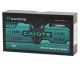 Cayote 2S 145C LCG Shorty LiHV Battery (7.6V/5000mAh) w/5mm Bullets