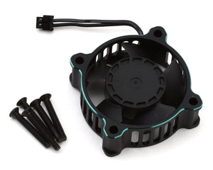 Cayote Crest 8/8 Evo Aluminum 30x30x10mm ESC Cooling Fan (Black/Aurora Green) - CYEAF0802