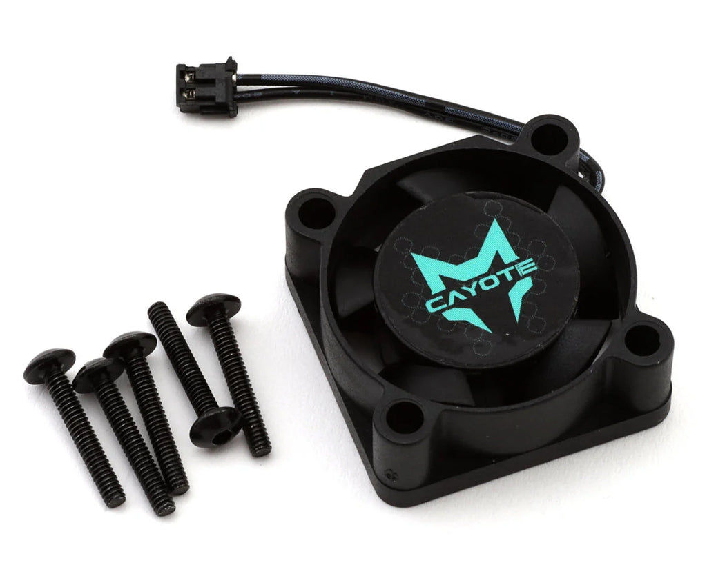Cayote Crest RS60/RS80 25x25x10mm ESC Cooling Fan (Black/Aurora Green) - CYEAF1003