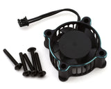 Cayote Crest X/X Evo Aluminum 25x25x10mm ESC Cooling Fan (Black/Aurora Green) - CYEAF1005