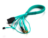 Cayote Power 2S LiPo XT90 Charge Lead (Female XT90 to 5mm Bullets) (620mm) w/3-Pin JST-XH Balance Plug (Aurora Green) - CYECW01