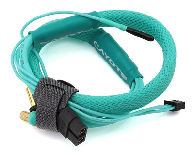 Cayote Power 2S LiPo XT60 Charge Lead (Female XT60 to 5mm Bullets) w/3-Pin JST-XH Balance Plug (Aurora Green) (450mm) - CYECW03