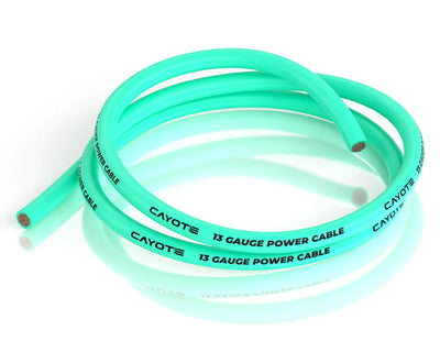 Cayote Thin-Wall Silicone Wire (Aurora Green) (1 Meter) (13AWG) - CYECW06