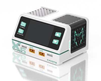 Cayote 2-Force X5 Racing Dual Battery Charger w/XT90 Charge Lead (6S/40A) (AC 500W/DC 1400W) - CYEG1022