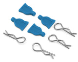 Hobby Details Easy Pull 1/10 RC Body Clips (Blue) (4) - DTT-DTEL01051C