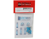 Hobby Details Pro Aluminum Easy Pull 1/10 & 1/8 Body Clips (Blue) (4) - DTT-DTEL01071E