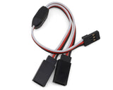 EcoPower Heavy Duty 15cm Universal Servo Y Extension Lead (1 Male/2 Female)