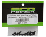 EcoPower 3mm "High Strength" Steel Socket Head Cap Screws (10) (3x8mm) - ECP-H-1203