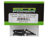 EcoPower 3mm "High Strength" Steel Socket Head Cap Screws (10) (3x22mm) - ECP-H-1210