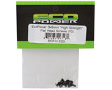 EcoPower 3mm "High Strength" Steel Flat Head Screws (10) (3x6mm) - ECP-H-2201