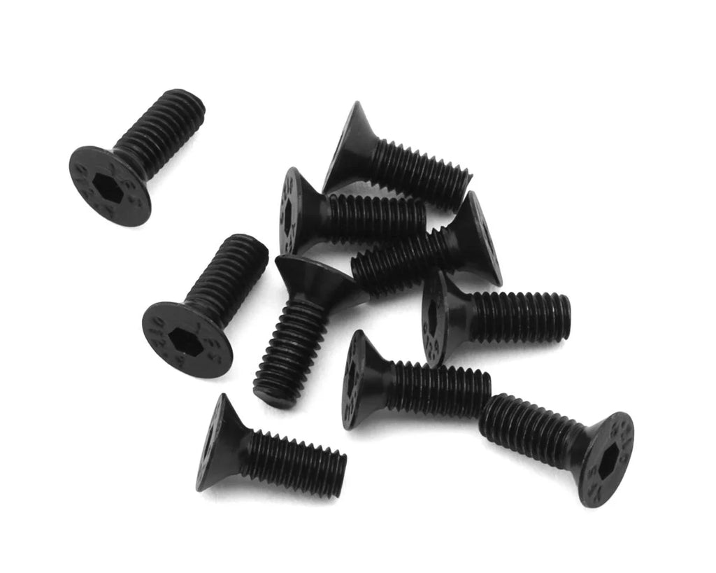 EcoPower 3mm "High Strength" Steel Flat Head Screws (10) (3x8mm) - ECP-H-2202