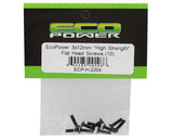 EcoPower 3mm "High Strength" Steel Flat Head Screws (10) (3x12mm) - ECP-H-2204