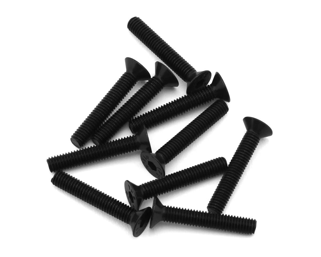 EcoPower 3mm "High Strength" Steel Flat Head Screws (10) (3x18mm) - ECP-H-2208