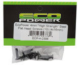 EcoPower 4mm "High Strength" Steel Flat Head Screws (10) (4x16mm) - ECP-H-2306