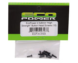 EcoPower 2.5mm "High Strength" Steel Button Head Screws (10) (2.5x8mm) - ECP-H-3103