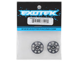 Exotek 22mm 1/8 XL Aluminum Wing Buttons (2) (Black) - EXO1665BLK