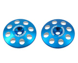 Exotek 22mm 1/8 XL Aluminum Wing Buttons (2) (Blue) - EXO1665BLU