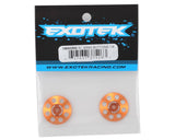 Exotek 22mm 1/8 XL Aluminum Wing Buttons (2) (Orange)