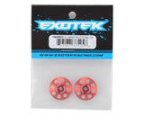 Exotek 22mm 1/8 XL Aluminum Wing Buttons (2) (Red) - EXO1665RED