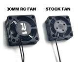 Exotek Aluminum 30mm Fan Mount For Losi NASCAR (Red)