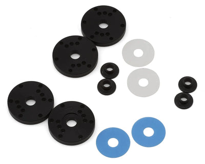 Flash Point MIP 1/8 Bypass1 Hi-Flow Shock Pistons w/Matte & Blue Valves (3x1.35mm & 3x1.45mm/3x1.45mm & 3x1.5mm) - FP2223