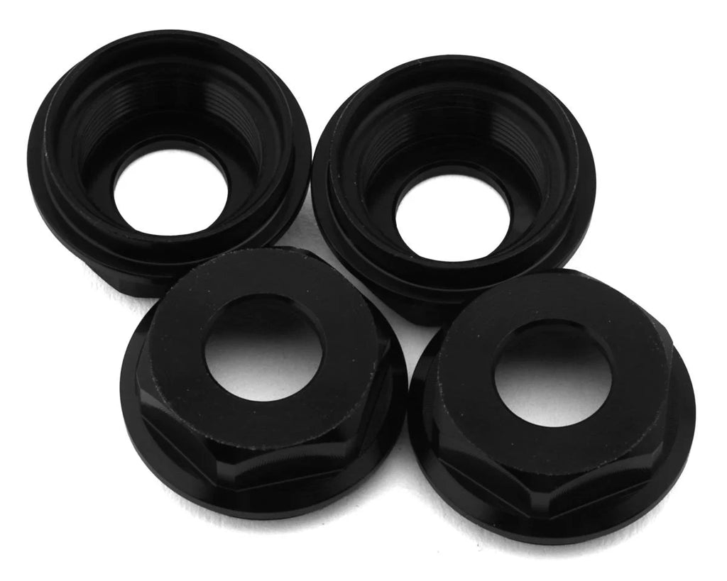HongNor X5B Aluminum Shock Body Seal Retainers (Black) (4) - HGN-440