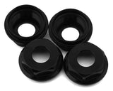 HongNor X5B Aluminum Shock Body Seal Retainers (Black) (4) - HGN-440