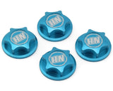 HongNor X5B 17mm Capped Serrated Wheel Nuts (Blue) (4)