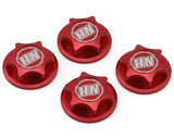 HongNor X5B 17mm Capped Serrated Wheel Nuts (Red) (4)
