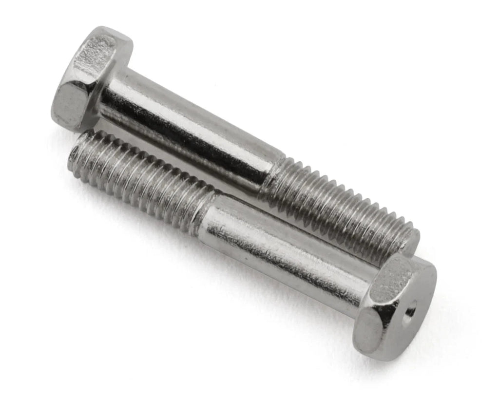 HongNor X5B 3x18mm Bottom Lower Shock Screws (Silver) (2) (Counter-Clockwise) - HGN-460