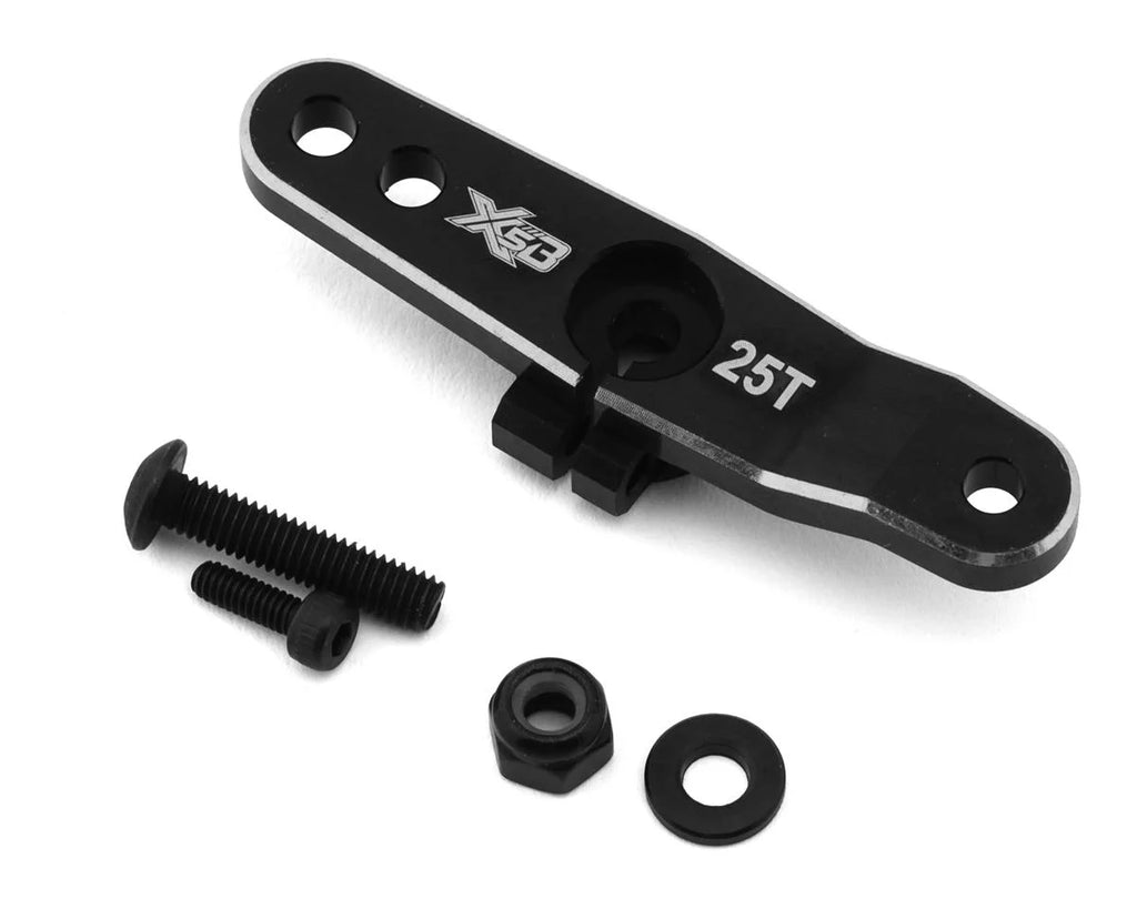 HongNor X5B Aluminum Clamping Throttle Servo Horn (Black) (25T) - HGN-X5S-02-25T