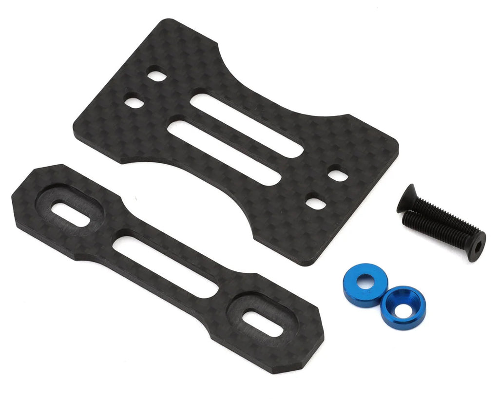 HongNor X5B One Piece Carbon Fiber Rear Wing Mount Brace & Button Set - HGN-X5S-17