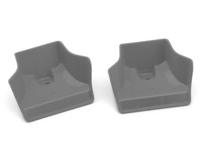 JConcepts Mugen MBX8/MBX-8e 1/8 Evo Molded Front Wings (Grey) (2)