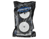 JConcepts Reflex 4.0" Pre-Mounted 1/8th Truggy Tires (2) (White) (Green)