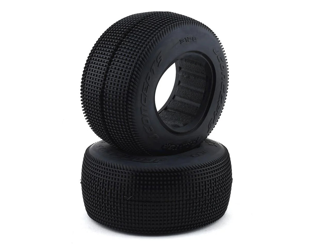 JConcepts Sprinter Short Course Dirt Oval Tires (2) (Green) - JCO3128-02