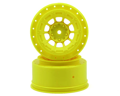 JConcepts 12mm Hex Hazard Short Course Wheels w/3mm Offset (Yellow) (2) (SC5M) - JCO3344Y