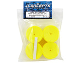 JConcepts Mono 2.2 Front Wheels (Yellow) (4) (B7/B6/B5/RB6) w/12mm Hex