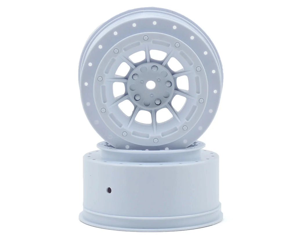 JConcepts 12mm Hex Hazard Short Course Wheels (White) (2) for Traxxas Slash - JCO3351W