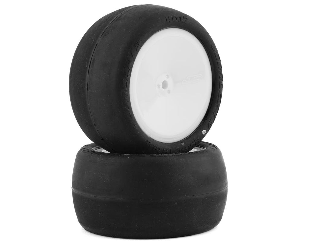 JConcepts Smoothie 2 2.2" Pre-Mounted Rear Buggy Tires (White) (2) (Silver) w/12mm Hex - JCO4017-1691JCO4017-1691
