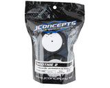 JConcepts Smoothie 2 2.2" Pre-Mounted Rear Buggy Tires (White) (2) (Silver) w/12mm Hex - JCO4017-1691JCO4017-1691