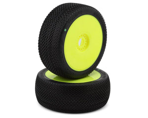 JConcepts Relapse Pre-Mounted 1/8th Buggy Tires (Yellow) (2) (Green) - JCO4034-22
