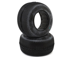 JConcepts Double Dee's V2 1/10 Short Course Truck Tires (2) (Green) - JCO4067-02
